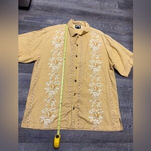 Tommy Bahama Yellow Floral Button-Up Shirt